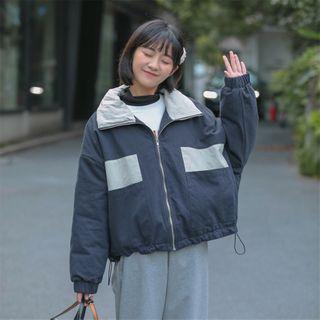 Drawstring Zip-up Jacket