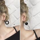 Circle Non-matching Hook Earrings