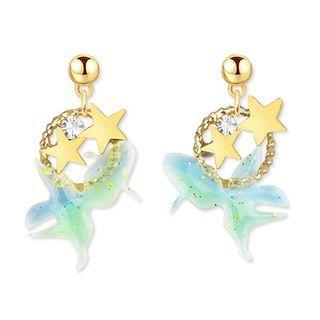 Star & Goldfish Dangle Earring