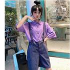 Short-sleeve Shirt / Suspender Shorts