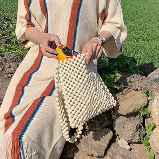 Wood-bead Cross Bag One Size