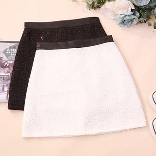 Mini Pencil Tweed Skirt