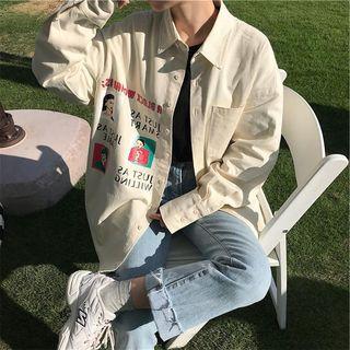 Long-sleeve Letter Printed Jacket
