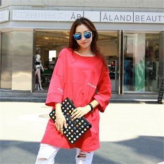 Lettering-detail T-shirt Dress