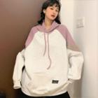 Two-tone Loose-fit Hoodie