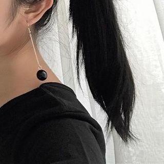 Crystal Ball Drop Earring/ Clip-on Earring