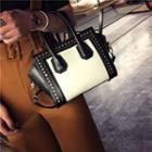Studded Handbag White - One Size
