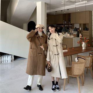 Collared Toggle Midi Coat