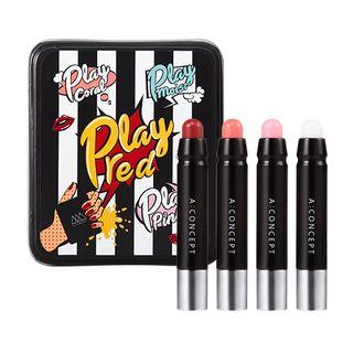 A:concept - A: Tint Lip Balm 3 Colors & Lip Balm Kit (4pcs)