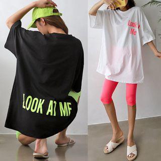 Look At Me Lettered Oversized T-shirt