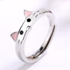 S925 Sterling Silver Mouse Open Ring As Shown In Figure - Adjustable