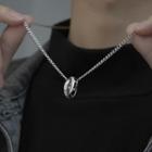 Hoop Pendant Sterling Silver Necklace / Ring / Set (various Designs)