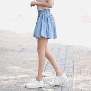 Band-waist Mini Skort