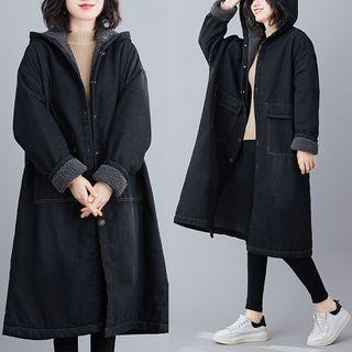 Hood Button-up Coat