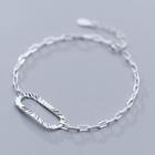 925 Sterling Silver Chain Bracelet S925 Silver - Bracelet - Silver - One Size