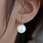 Faux Pearl Sterling Silver Dangle Earring 1 Pair - Faux Pearl Sterling Silver Dangle Earring - Silver - One Size
