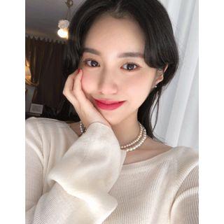 Dali Hotel Bell-sleeve Lightweight Sweater