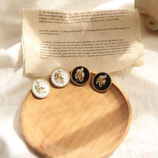 Button Stud Earring / Clip-on Earring