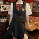 Double Breasted Blazer / Short-sleeve Shirt