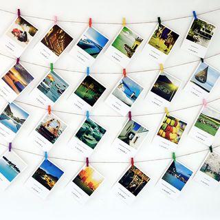 Set: Postcards + Jute Twine + Wooden Pegs + Invisible Wall Studs