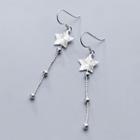925 Sterling Silver Star Dangle Earring 1 Pair - Earring - One Size