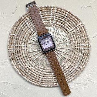 Woven Genuine Leather Apple Watch Strap