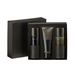 The Saem - Mineral Homme Black Set: Toner 130ml + Emulsion 130ml + Cleansing Foam 100ml