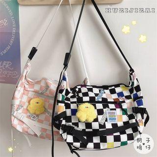Checkered Messenger Bag