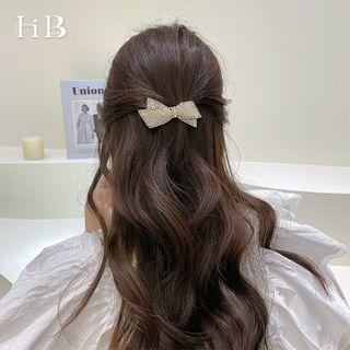 Rhinestone Hair Clip White - One Size