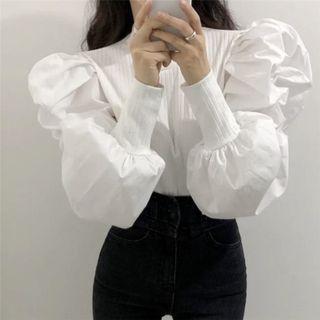 Round-neck Plain Oversize Shirt