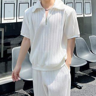 Short-sleeve Half-zip Top / Pants