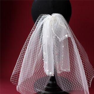 Mesh Wedding Veil As Shown In Figure - 34cm