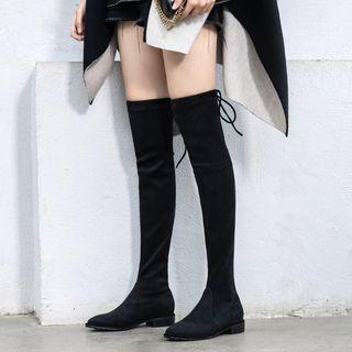 Bow-back Over-the-knee Boots