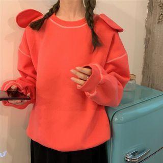 Rabbit Ear Sweatshirt Tangerine Red - One Size
