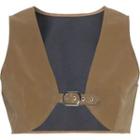 Sleeveless Buckled Crop Top