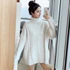 Turtleneck Cable Knit Sweater / Cardigan