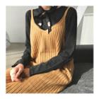 Tie-shoulder Midi Knit Dress