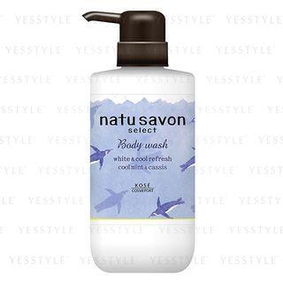 Kose - Softymo Natu Savon Select Body Wash White & Cool Refresh Cool Mint & Cassis