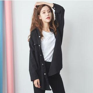 Double Pocket Boyfriend Shirt