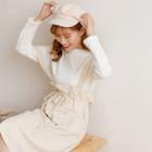 Tie-waist A-line Suspender Skirt