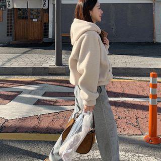 Drawcord Velour Jogger Pants
