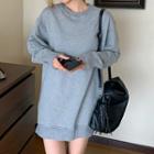 Slit Sweatshirt Gray - One Size