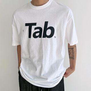 Tab Letter Boxy T-shirt