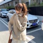 Chunky Knit Half-zip Sweater