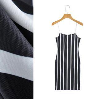 Pinstripe Strappy Dress