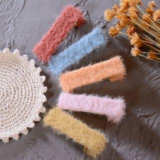 Furry Hair Clip B0952 - Random Color - One Size