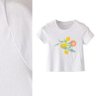 Lemon Print Short-sleeve Tee