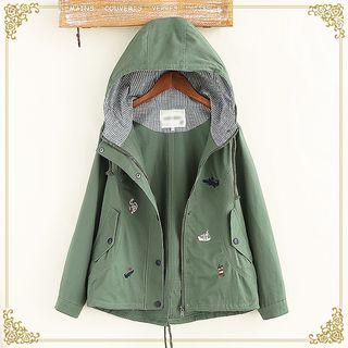 Dip Back Hooded Jacket