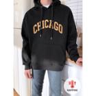 Chicago Letter Fleece-lined Hoodie