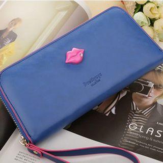 Lip-accent Long Wallet